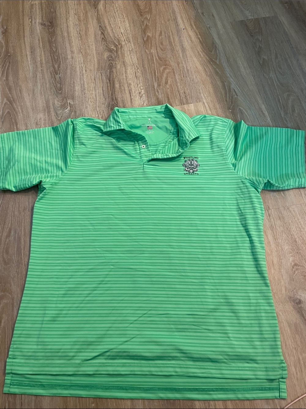 Fairway & Greene Mint Green Striped Polo Whistling Straits